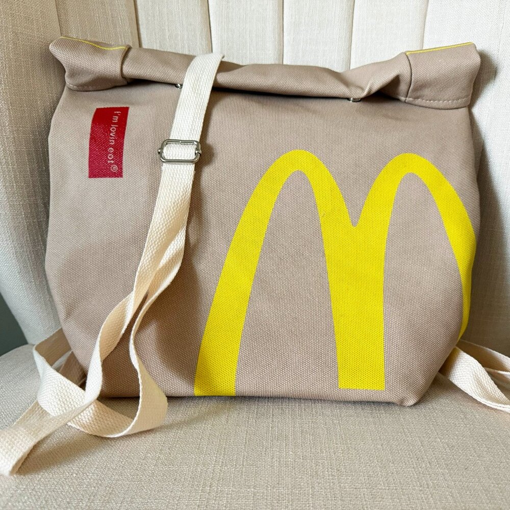 backpack FAST FOOD lunch bag Mcdonald's inspired